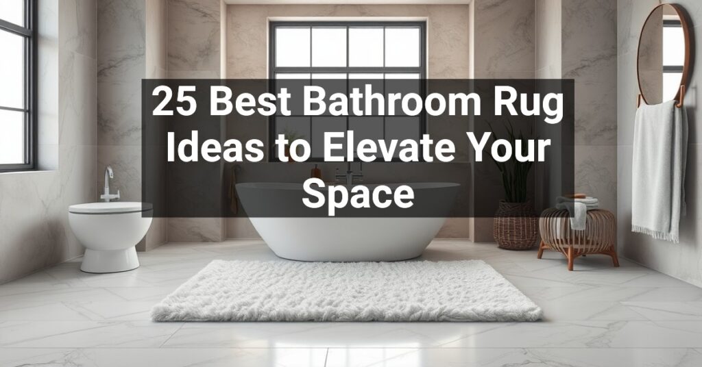 10 Stylish Bathroom Rug Ideas to Transform Your Space - Image 3