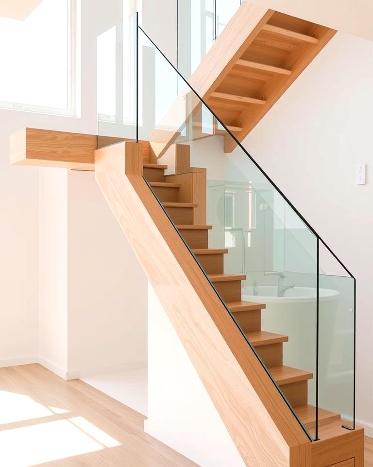 20 Stunning White Oak Staircase Ideas for Your Home - Image 4