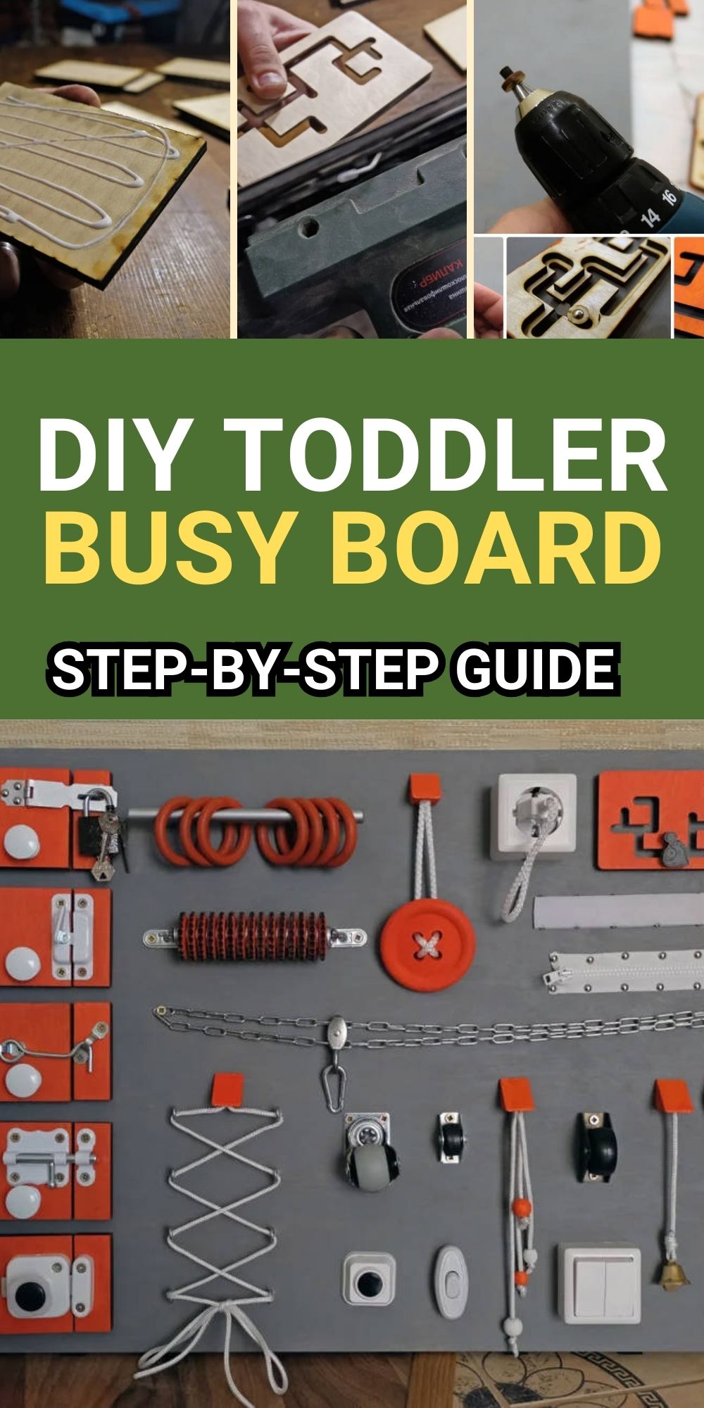 DIY Busy Board: The Ultimate Step-by-Step Guide to Build a Sensory Board for Toddlers - Image 4